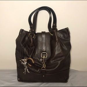 Chloe Brown Leather Kerala Tote Bag